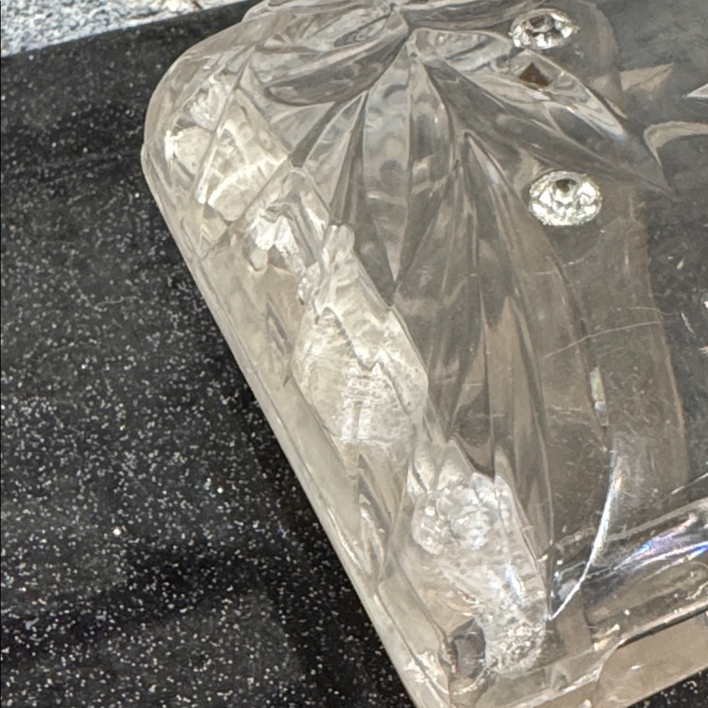 50s Elegant Lucite Clear Clutch Bag - Picture 12 of 13